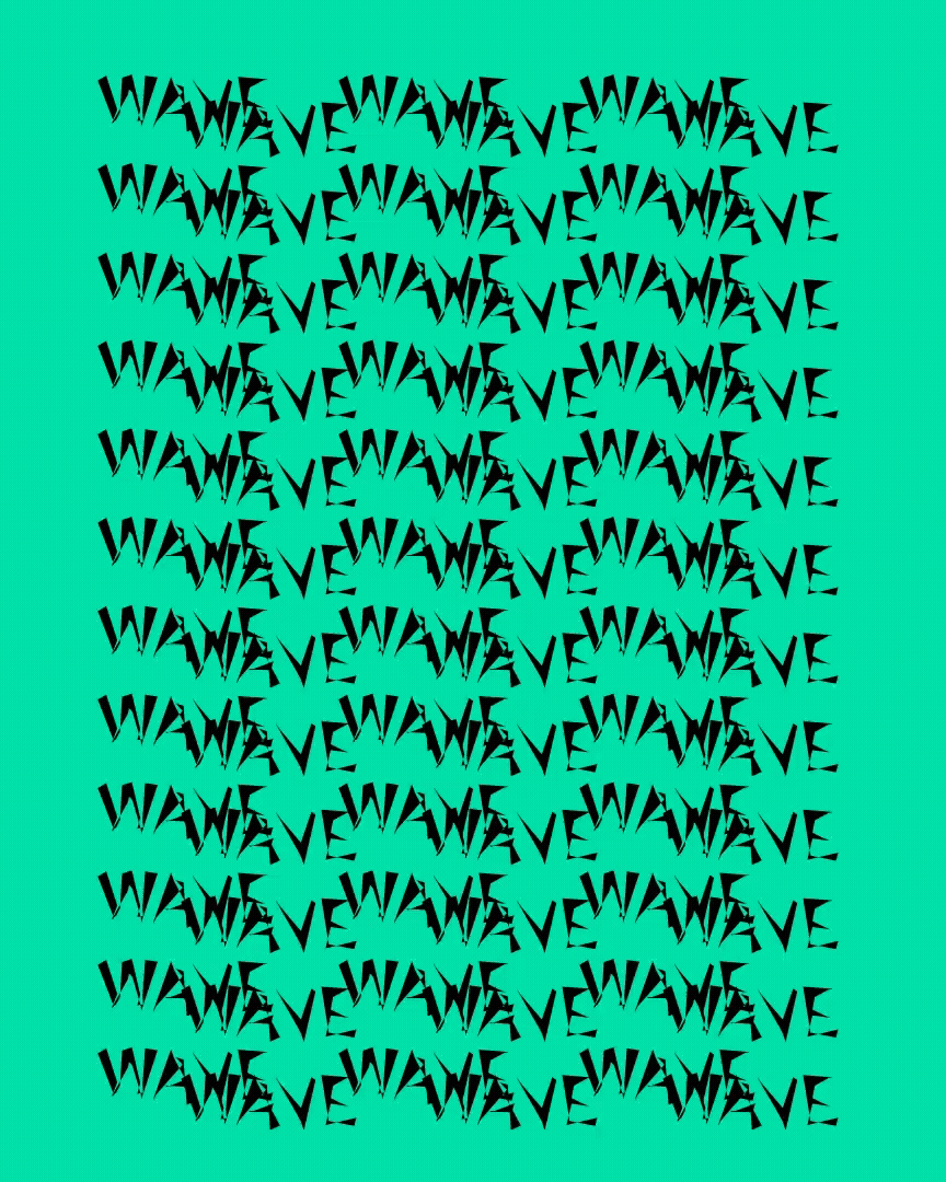 the words wave going woowoowoo copy